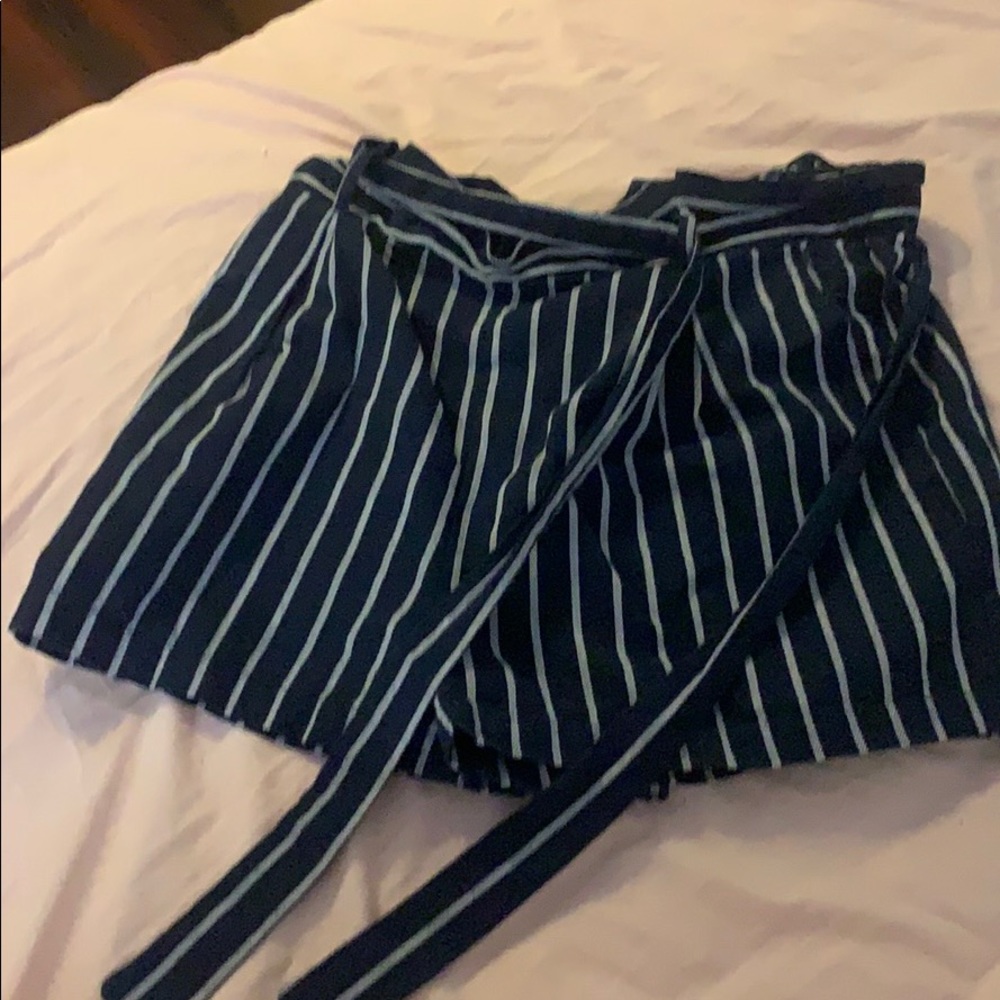 Striped High Waisted Shorts